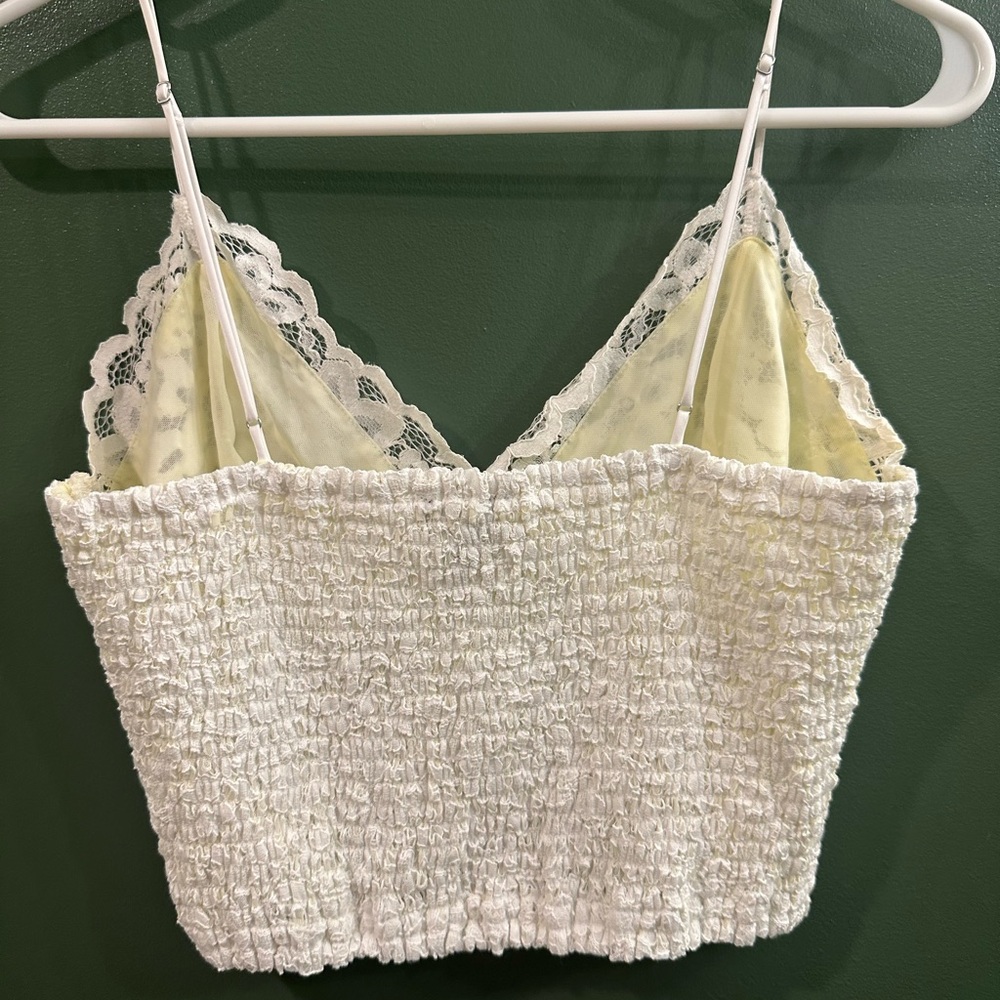 Express Cream Textured Top - Picture 2 of 3